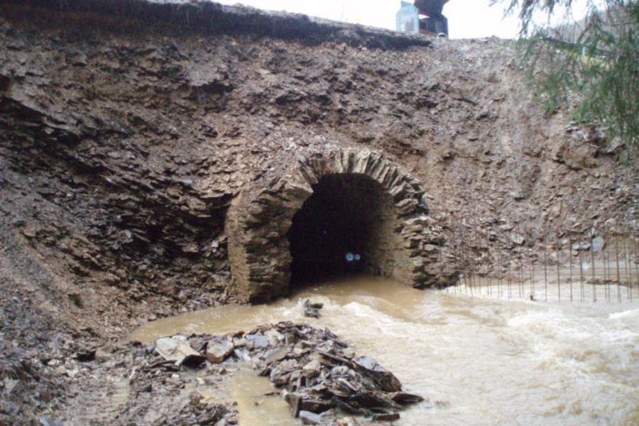 Rénovation d'un tunnel - avant