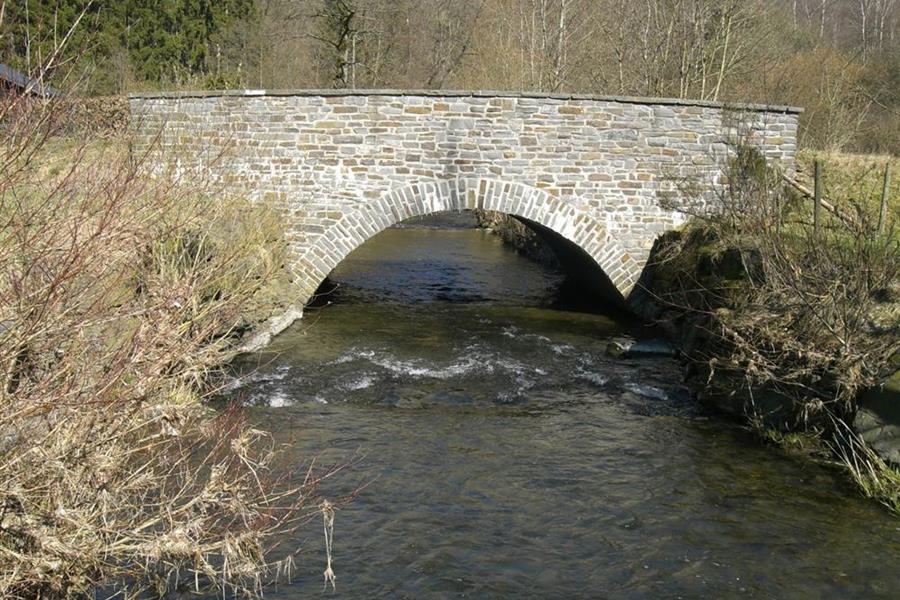 Neubau der Brücke in Schimpach