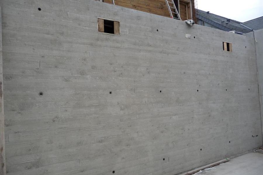 Béton vue en aspect bois - Béton prêt à l'emploi