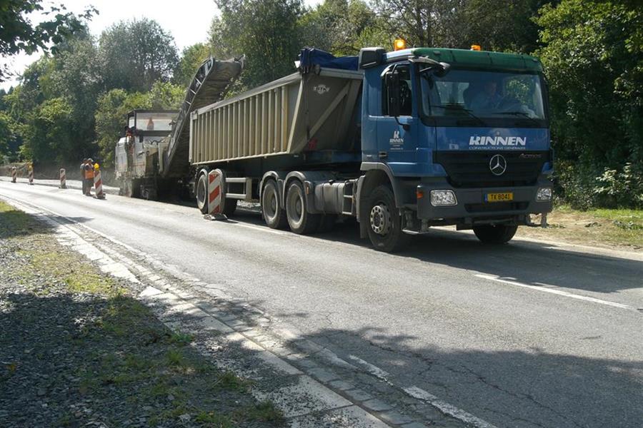 Le fraisage d'une route - Génie civil et construction routière