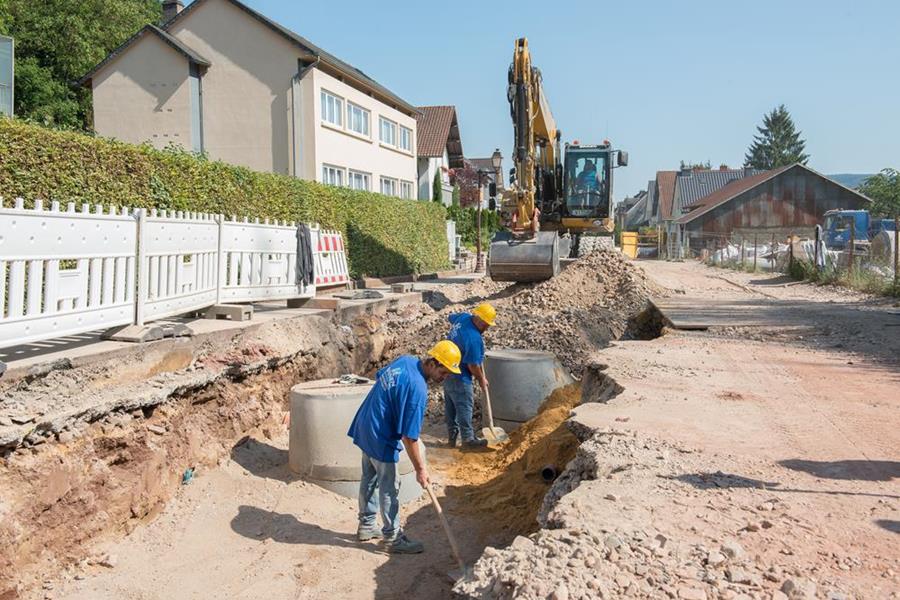 Construction de conduites d’eau